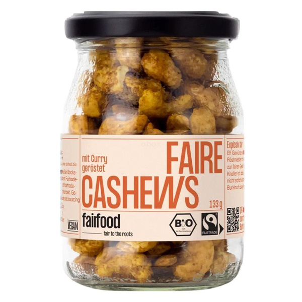 Produktfoto zu Faire Cashews Curry, 133g