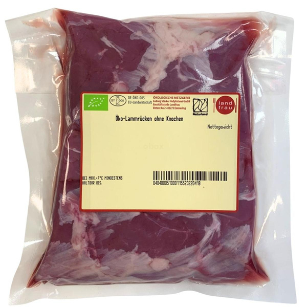 Produktfoto zu Lammrücken am Stück ohne Knochen, ca. 0,5 kg