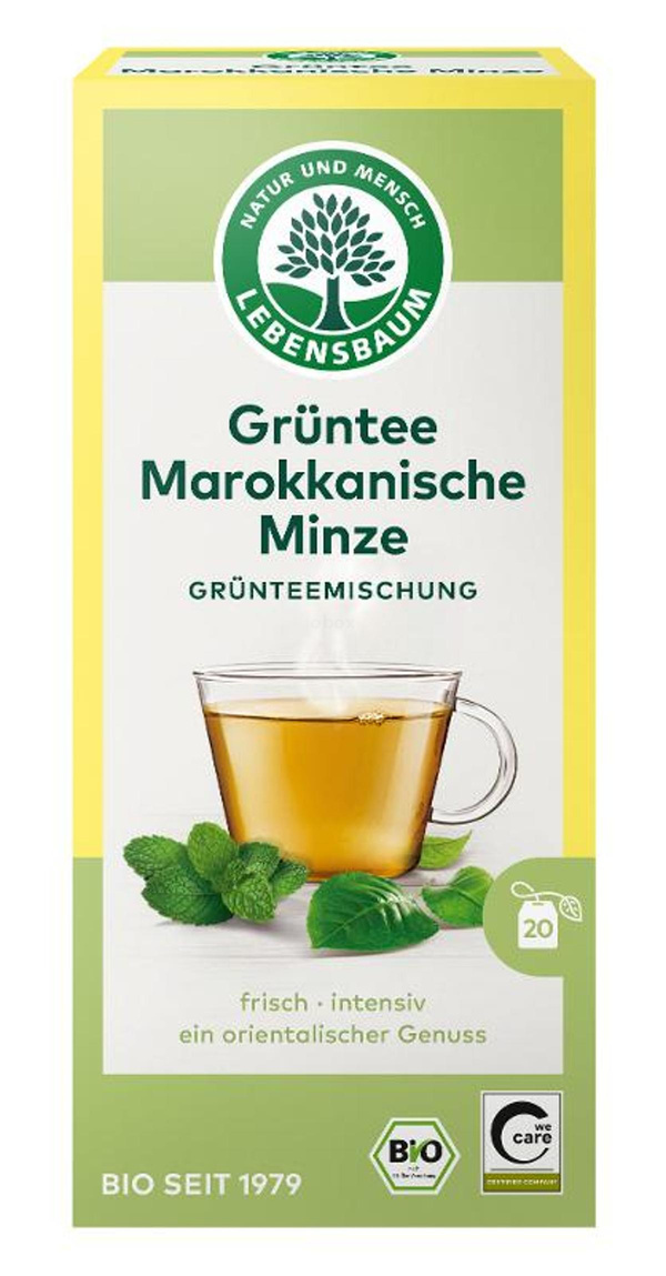 Produktfoto zu Grüntee Marokkanische Minze, 20 Btl., 40g