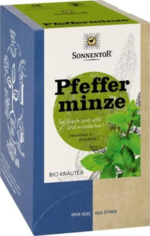 Produktfoto zu Tee - Pfefferminze, 18 Btl. à 1g