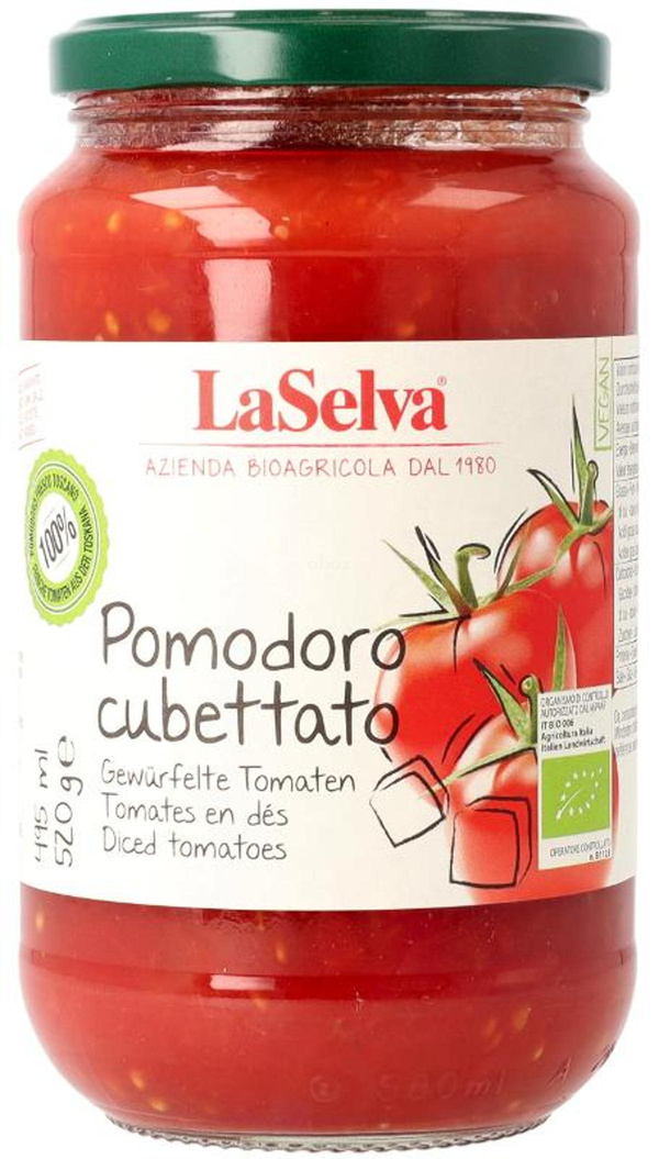 Produktfoto zu Gewürfelte Tomaten - Pomodoro cubettato, 520g