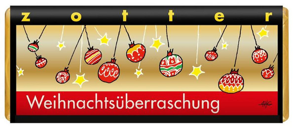 Produktfoto zu Weihnachtsüberraschung, 70g, Zotter-Schokolade
