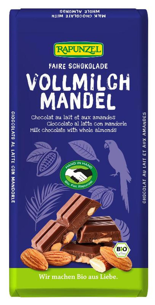 Produktfoto zu Vollmilch Mandelschokolade 200g