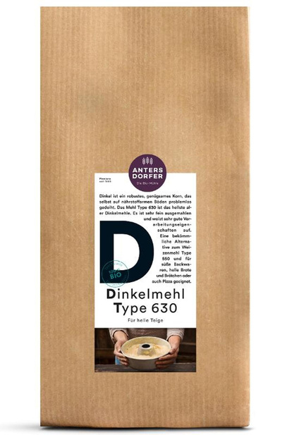 Produktfoto zu Dinkelmehl Type 630, 2,5 kg