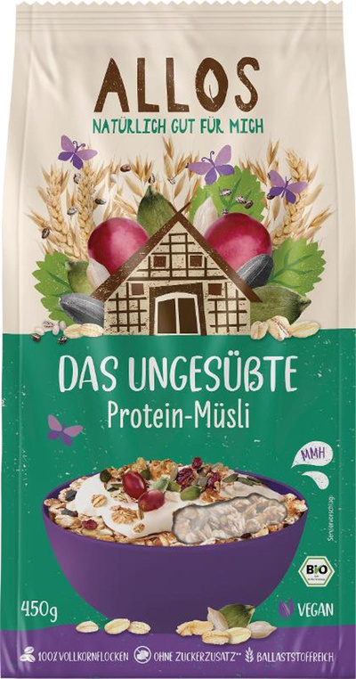 Produktfoto zu Das ungesüßte Protein-Müsli 450g