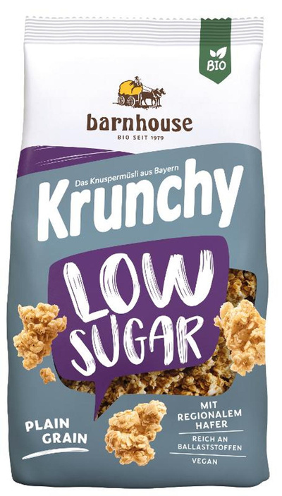 Produktfoto zu Krunchy Low Sugar Plain Grain, 375g