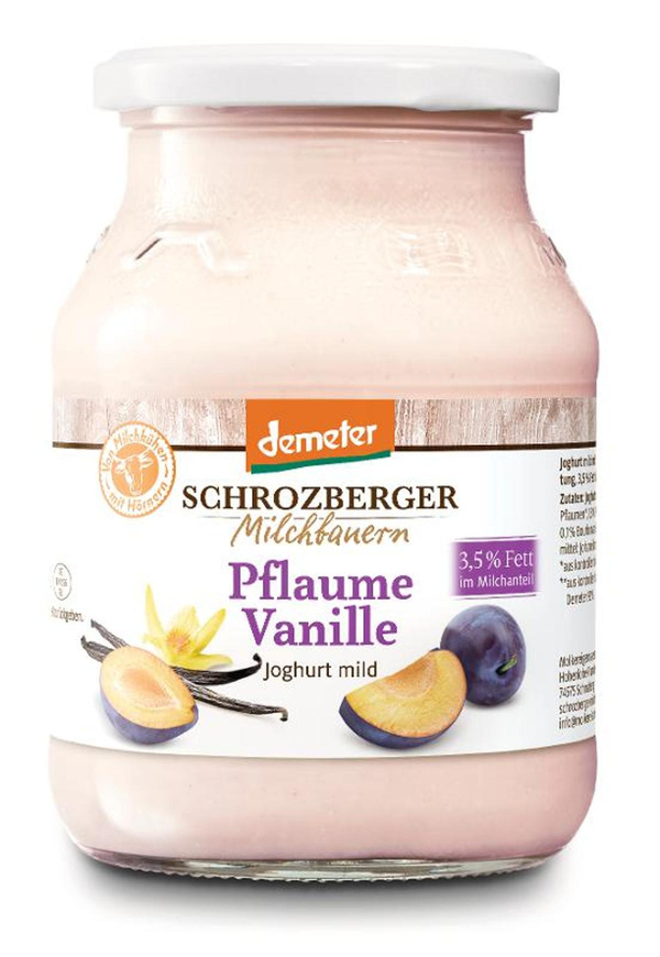 Produktfoto zu Joghurt Pflaume-Vanille 500g