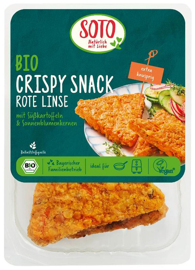Produktfoto zu Crispy Snack Rote Linse (4 Stück) 200g