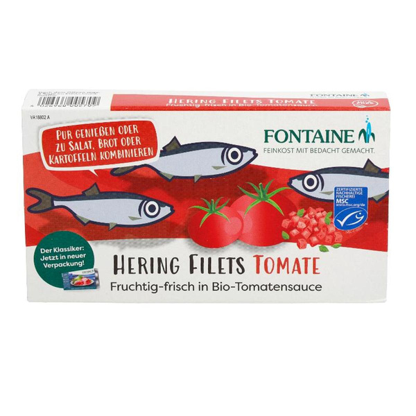 Produktfoto zu Heringsfilets Tomate, 200g, MSC