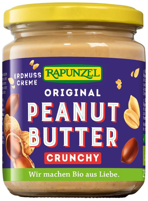 Produktfoto zu Erdnussbutter Crunchy 250g