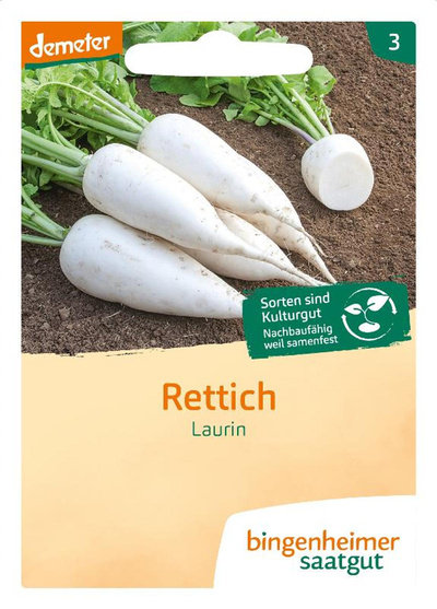 Produktfoto zu Saatgut, Rettich Laurin