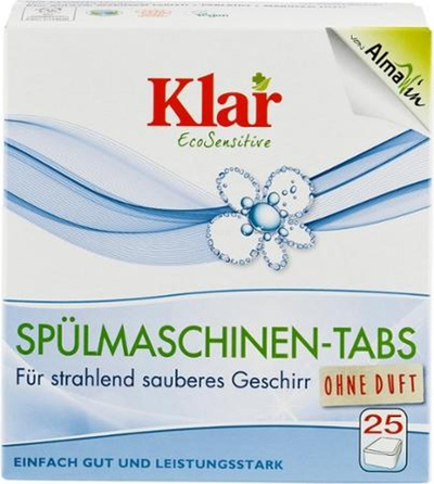 Produktfoto zu Klar Spülmaschinen-Tabs ohne Duft, 25 Stück