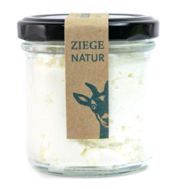 Produktfoto zu Blumenthaler Ziegenfrischkäse Natur im Glas, ca.140g