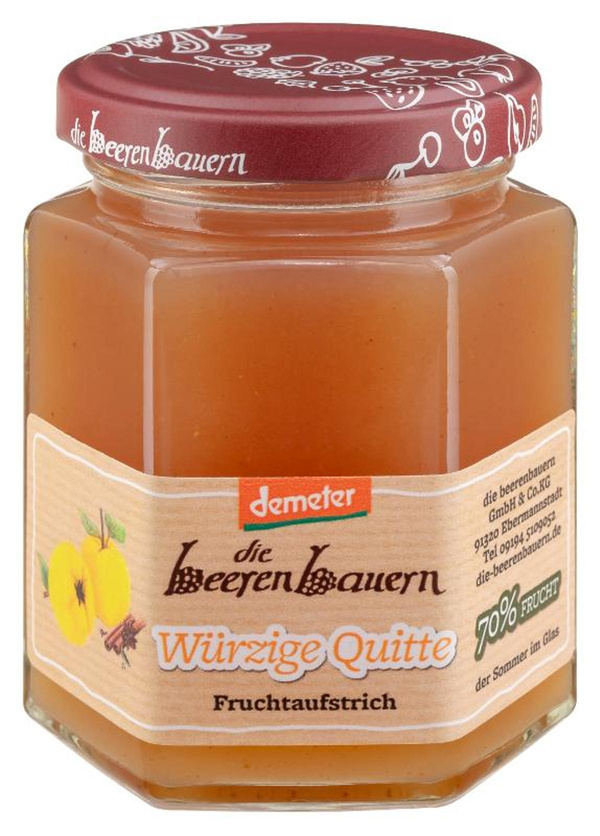 Produktfoto zu Würzige Quitte Fruchtaufstrich 200g