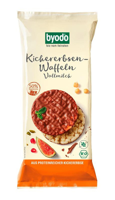 Produktfoto zu Kichererbsenwaffeln Vollmilch 65g