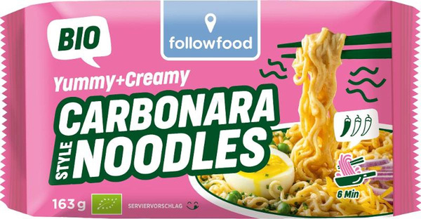 Produktfoto zu Carbonara Style Noodles Yummy+Creamy 163g