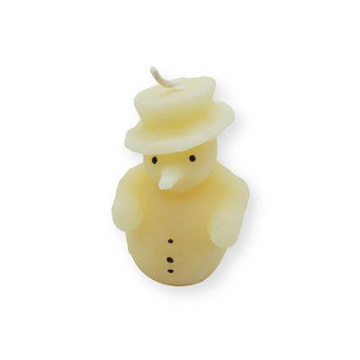 Produktfoto zu Kerze Schneemann weiß 100x50 mm, 1 Stk.