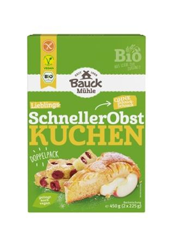 Produktfoto zu Schneller Obstkuchen glutenfrei 450g