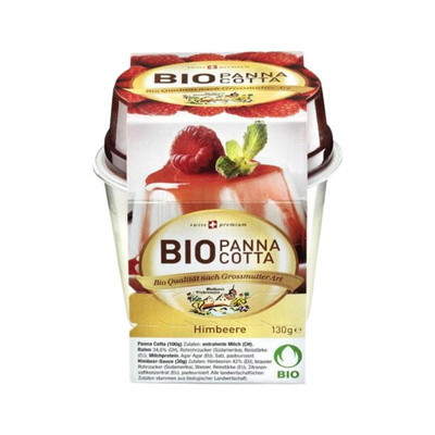 Produktfoto zu Panna Cotta Himbeere 130g