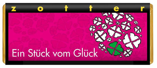 Produktfoto zu Ein Stück vom Glück, 70g, Zotter-Schokolade