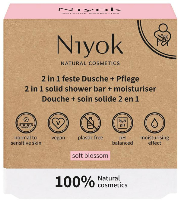 Produktfoto zu 2 in 1 Feste Dusche und Pflege Soft Blossom, 80g