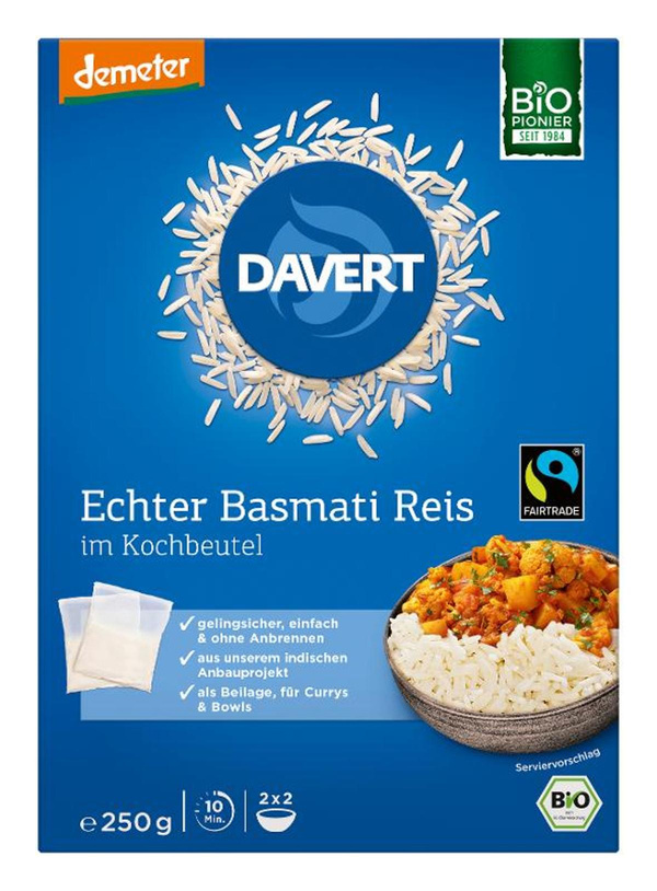 Produktfoto zu Basmati Reis weiß Kochbeutel