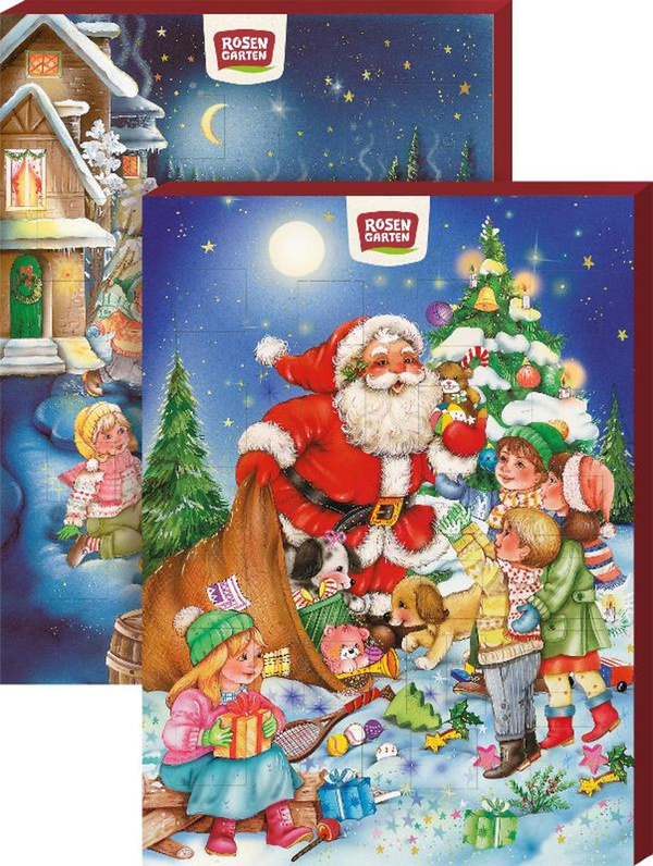 Produktfoto zu Rosengarten Schoko-Adventskalender 75g