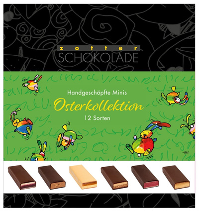 Produktfoto zu Zotter Minis Osterkollektion 12 Sorten, 240g
