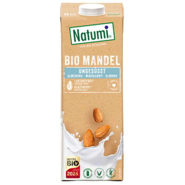 Produktfoto zu Mandeldrink natur ungesüßt 1l