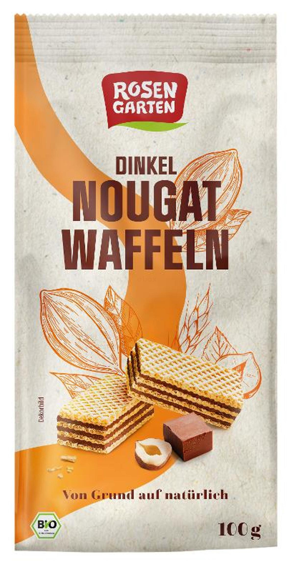 Produktfoto zu Dinkel Nougat Waffeln, 100g