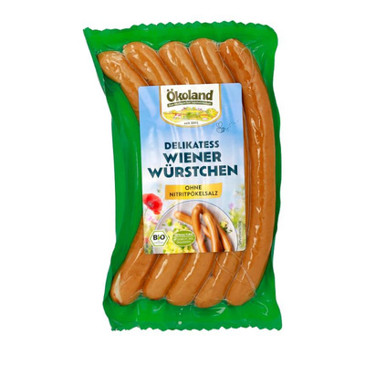 Produktfoto zu Wiener Würstchen Ökoland 5 Stück, 200g