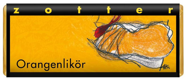 Produktfoto zu Orangenlikör 70g, Zotter-Schokolade