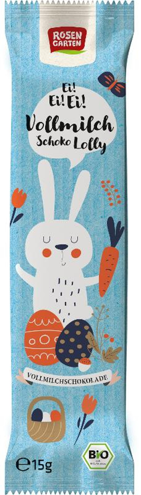 Produktfoto zu Vollmilch-Schoko-Lolly Hase 15g