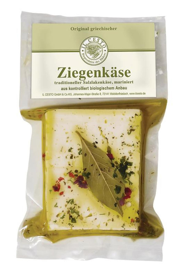 Produktfoto zu Griechischer Ziegenkäse mariniert 175g