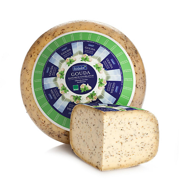 Produktfoto zu Wiesengouda Basilikum Knoblauch