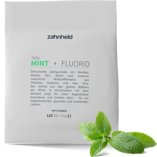 Produktfoto zu Zahnputztabs Mint mit Fluorid, 125 St.