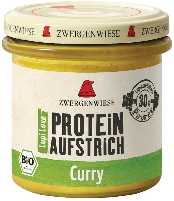 Produktfoto zu LupiLove Proteinaufstrich Curry vegan 135g