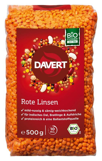 Produktfoto zu Rote Linsen, 500g