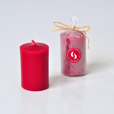Produktfoto zu Adventskerze zylindrisch, "rot", 55x35 mm, 1 Stk.