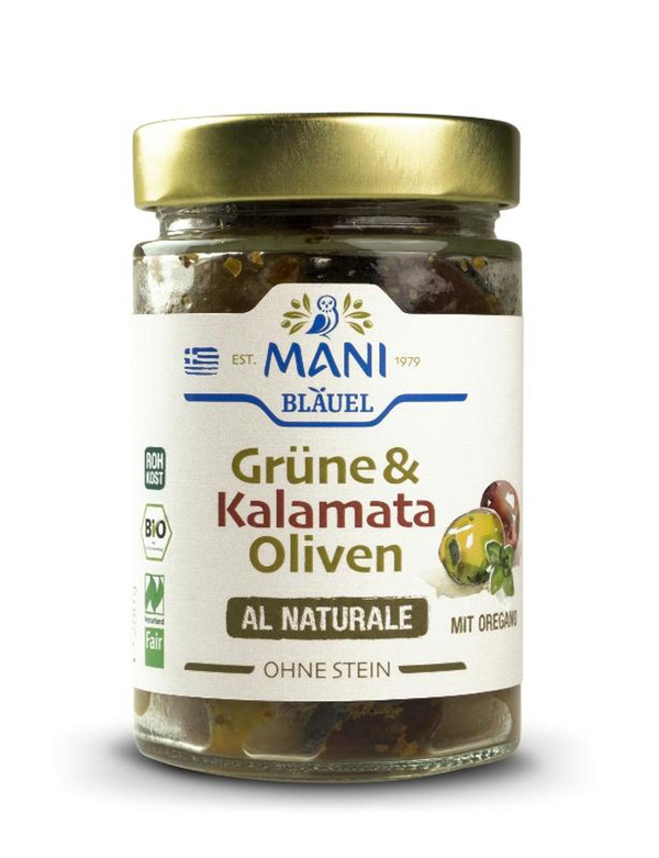 Produktfoto zu Grüne & Kalamata Oliven al naturale, 280g