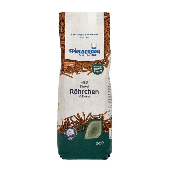 Produktfoto zu Dinkel Vollkorn Röhrchen, 500g
