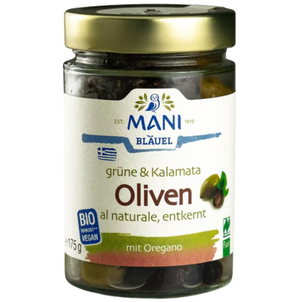 Produktfoto zu Grüne & Kalamata Oliven al naturale, 175g