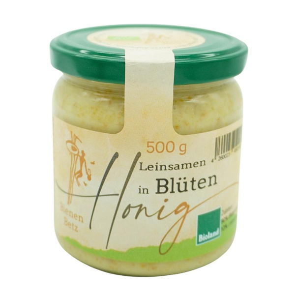 Produktfoto zu Leinsamen in Blütenhonig 500g