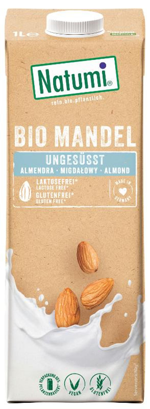 Produktfoto zu Mandeldrink natur ungesüßt 1l