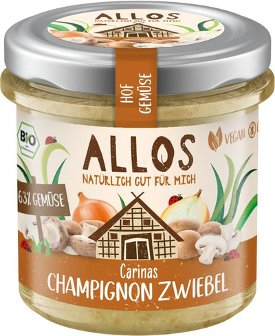 Produktfoto zu Brotaufstrich Carinas Champignon-Zwiebel 135g