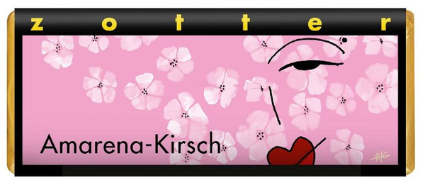 Produktfoto zu Amarena-Kirsch, 70g, Zotter-Schokolade