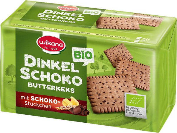 Produktfoto zu Dinkel Butterkeks Schoko 200g