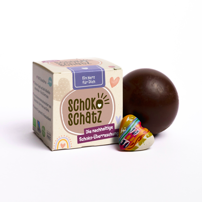 Produktfoto zu SchokoSchatz "Ein Herz für Dich" vegan 25g