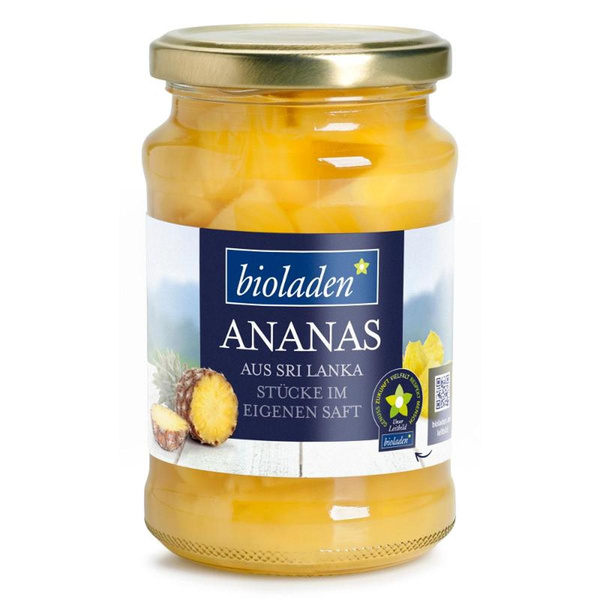 Produktfoto zu Ananasstücke im eigenen Saft, 350g