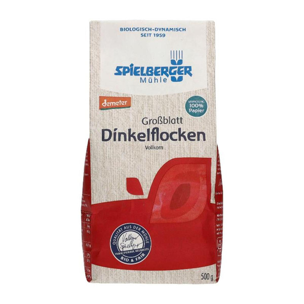 Produktfoto zu Dinkelflocken Großblatt 500g
